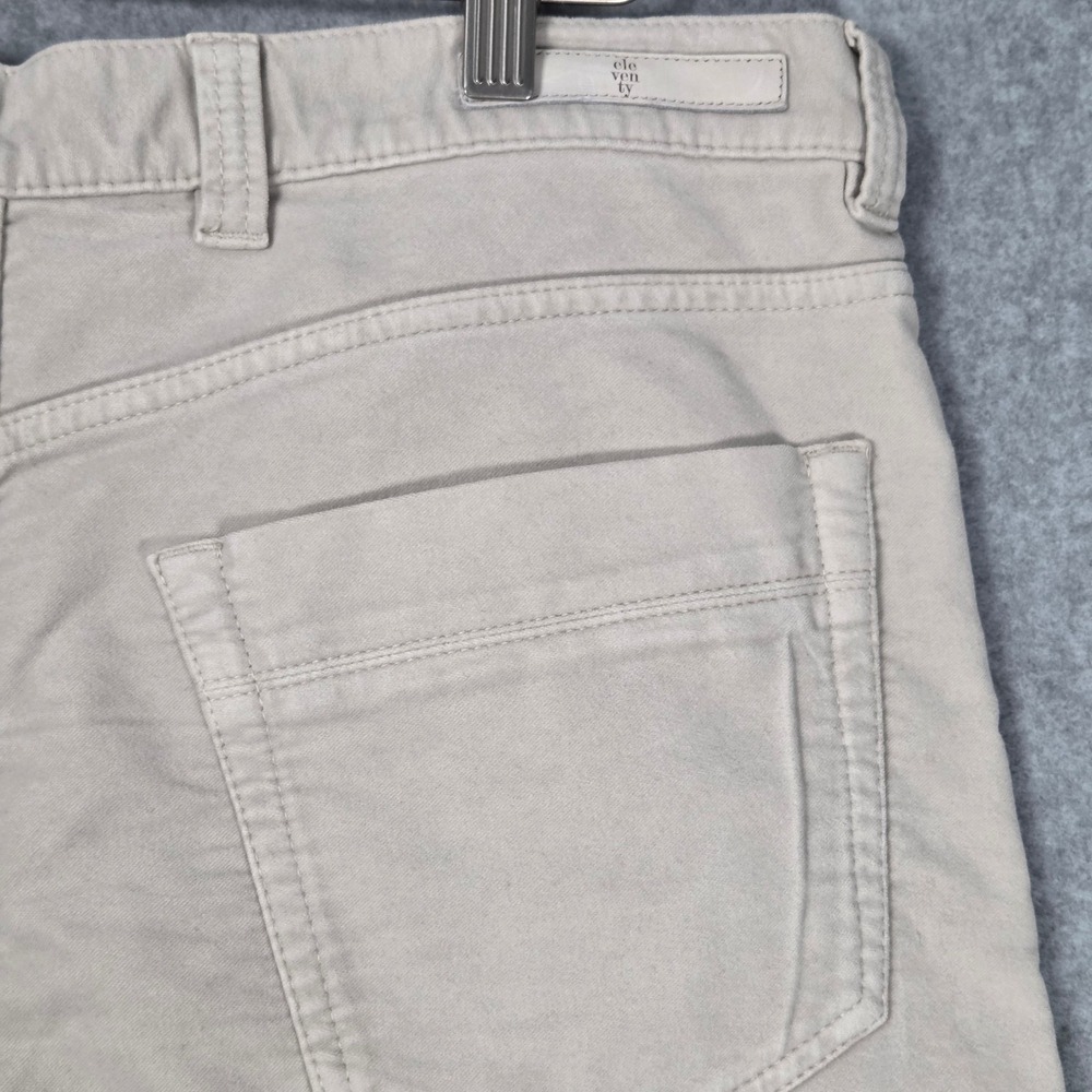 Eleventy Mens 33 x 29.5 Beige 5 Pocket Pants Soft Touch Stretch Cotton Italy